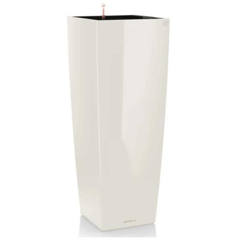 LECHUZA Fioriera Cubico Alto 40 ALL-IN-ONE Bianco lucido 18230