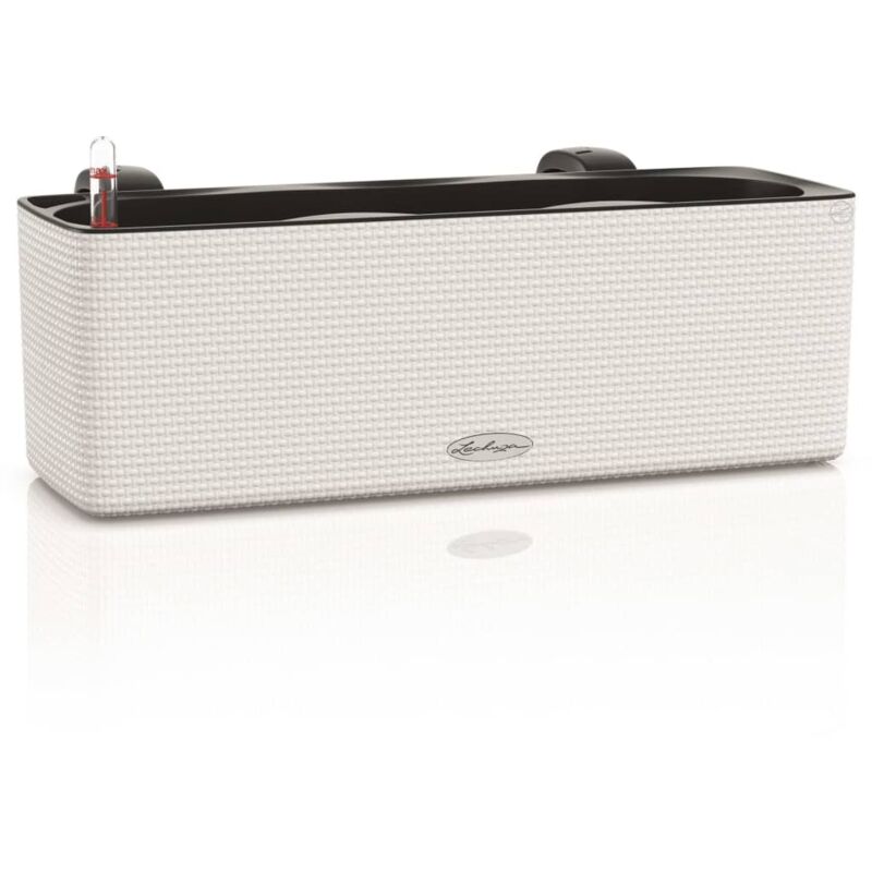 

LECHUZA Jardinera CUBE color triple con ganchos blanco 13680 - Blanco