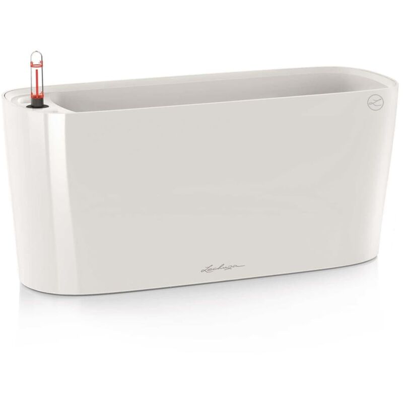 

LECHUZA Jardinera de mesa Delta 20 ALL-IN-ONE blanco brillante 15560 - Blanco