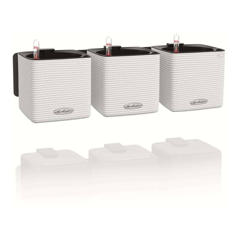 

LECHUZA Jardineras 3 unidades Green Wall Home Kit blanco - Blanco