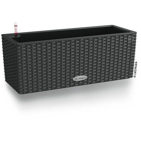 SCHEURICH Pflanzgefäß Wave Globe Jardiniere, 58 X 23 Cm, Schwarz-granit