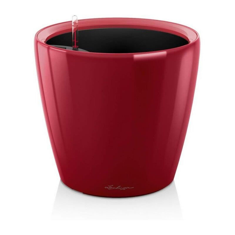 Lechuza - Pot de fleur Classico Premium ls 50 - kit complet, rouge scarlet brillant