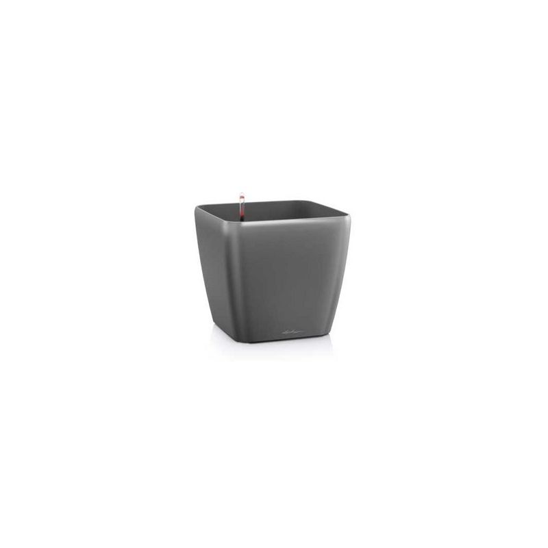 Lechuza - Premium Square Vase 35 Ensemble Complet 35 cm - Noir brillant - Noir brillant