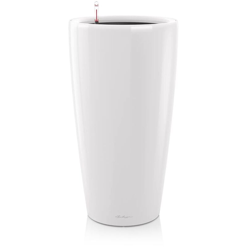 Lechuza - vase rondo premium D32X56 cm blanc brillant