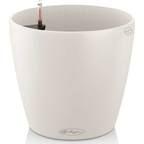 LECHUZA Macetero Classico Color 28 ALL-IN-ONE blanco brillante 13190
