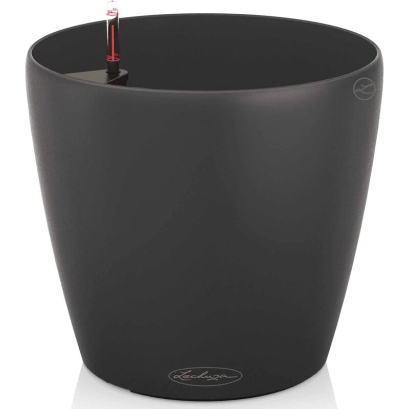 

LECHUZA Macetero Classico Color 43 ALL-IN-ONE gris pizarra 13224 - Negro