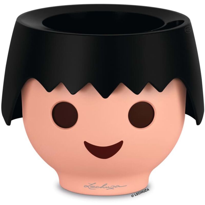

LECHUZA Macetero de mesa OJO ALL-IN-ONE negro cuervo - Negro