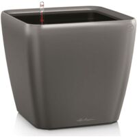 LECHUZA Macetero Quadro 28 LS ALL-IN-ONE color topo brillante 16140