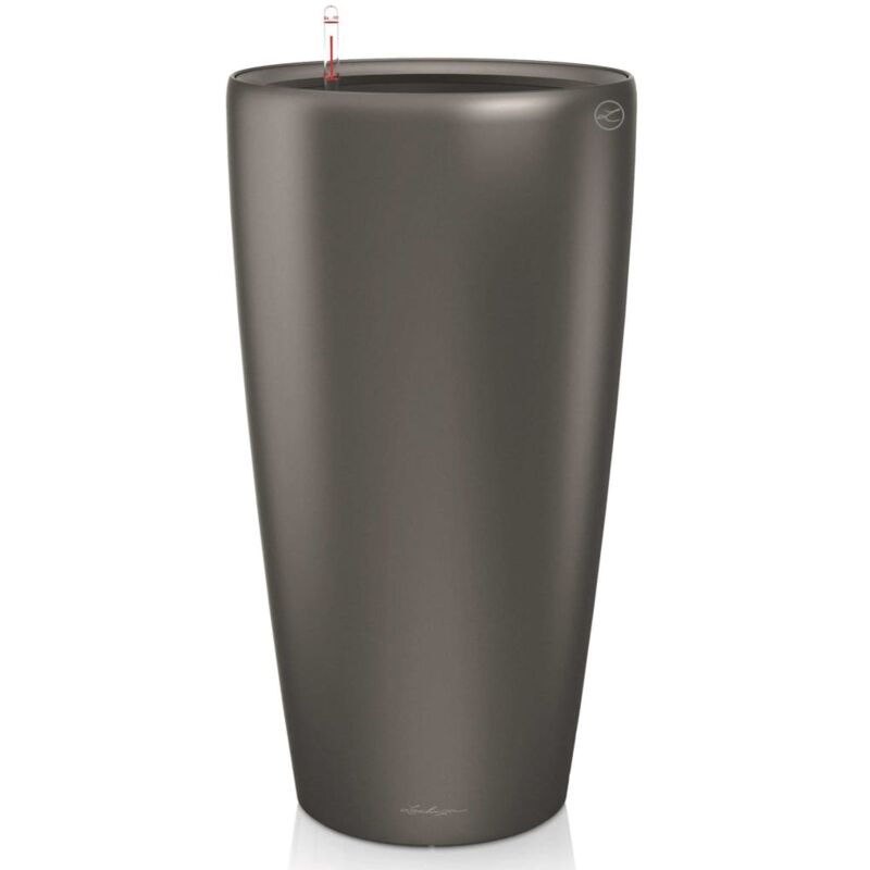 

LECHUZA Macetero Rondo 40 ALL-IN-ONE carbón metalizado 15743 - Gris