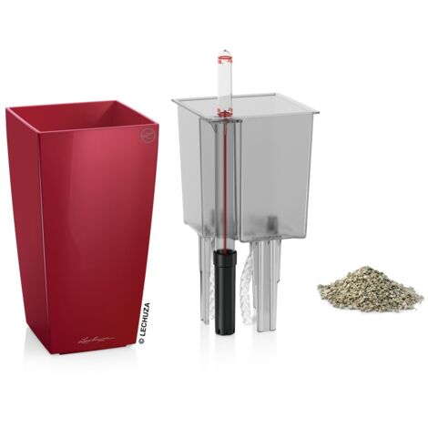 LECHUZA MINI-CUBI Komplettset scarlet rot hochglanz