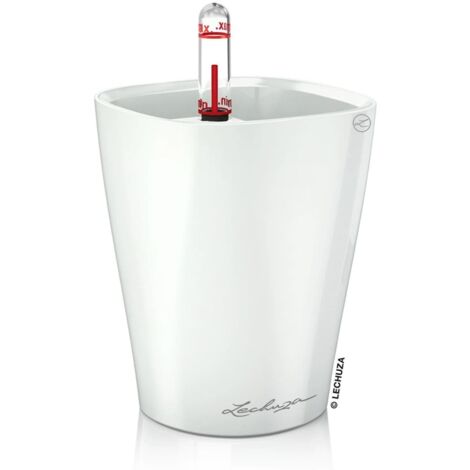 LECHUZA® Pflanzgefäße DELTINI Taupe hochglänzend All-in-One