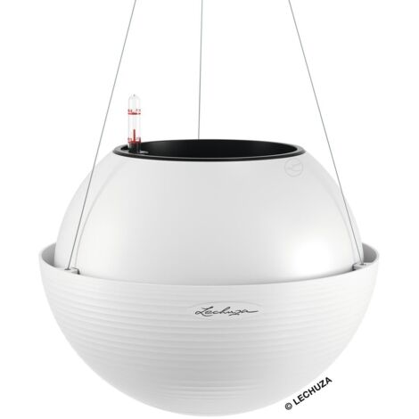 LECHUZA® Pflanzenampeln BOLA Color 32 Weiß All-in-One