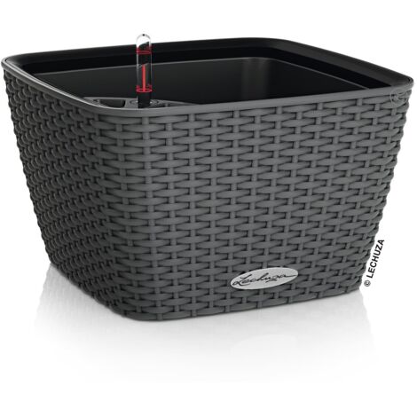 LECHUZA® Pflanzgefäße BACINO Cottage 30 Granit All-in-One