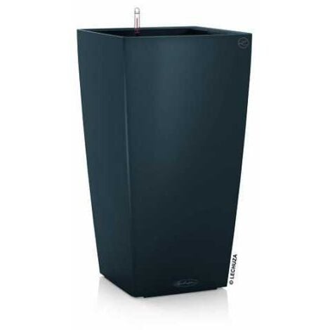 LECHUZA® Pflanzsäule CUBICO Color 22 Schiefergrau seidenmatt
