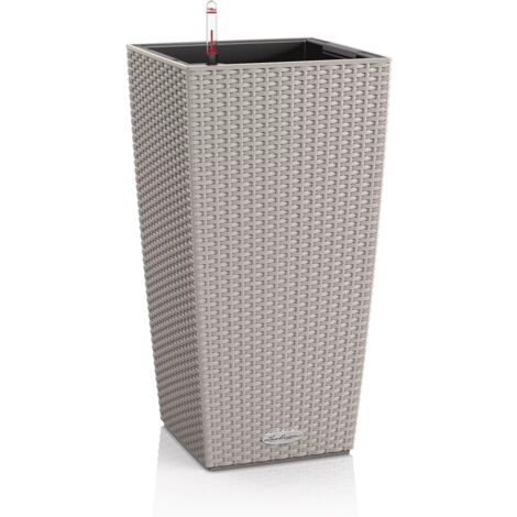 LECHUZA® Pflanzgefäße CUBICO Cottage 30 Sandbraun All-in-One