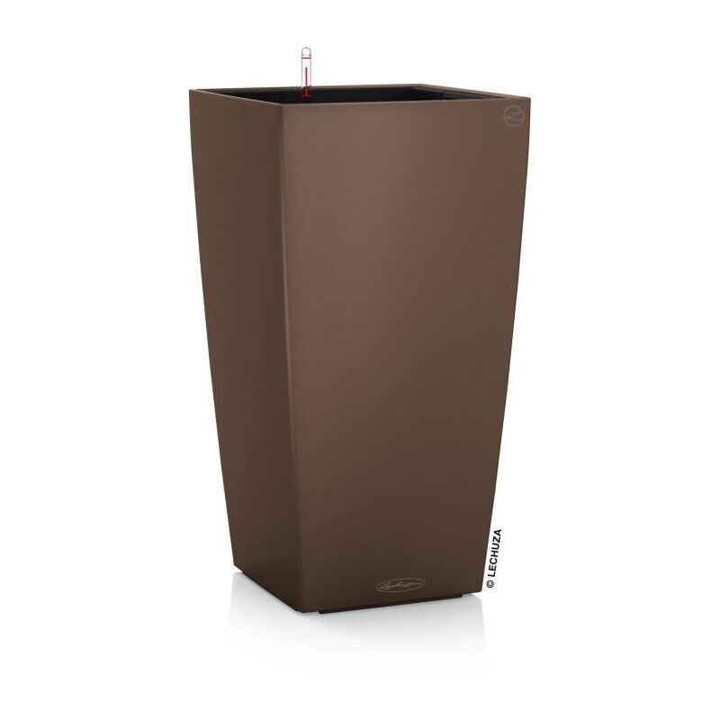 Pot de fleur Lechuza Cubico Color 40 - kit complet, muscade