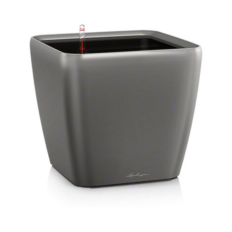 LECHUZA QUADRO Premium LS 50 Komplettset anthrazit metallic