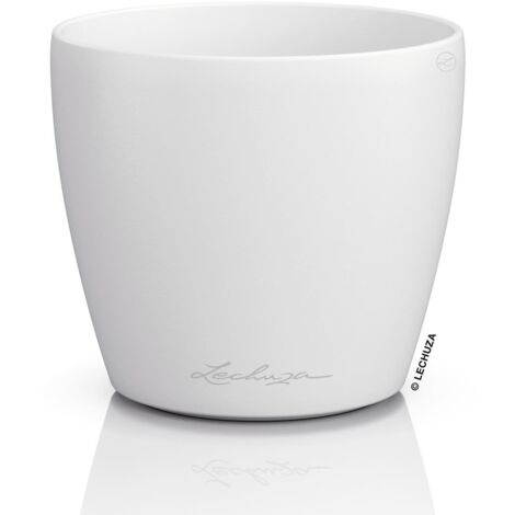 LECHUZA® Übertopf CLASSICO Color DECO 10 Weiß Ø 11 cm - Kunststoff