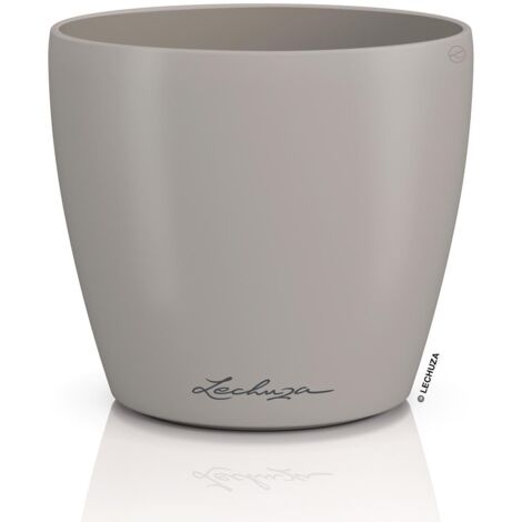 LECHUZA® Übertopf CLASSICO Color DECO 12 Sandbraun Ø 13 cm - Kunststoff