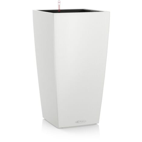 LECHUZA VASO CUBICO COLOR 30 CM BIANCO