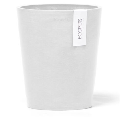 LECHUZA, VASO DA TAVOLO ROTONDO MORINDA D11XH12,5CM BIANCO PURO, GIARDINO, VASI IN PLASTICA