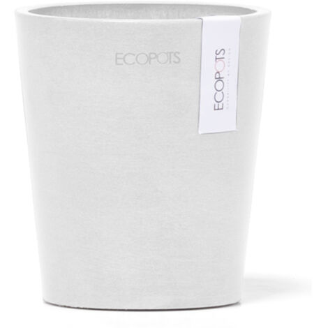 LECHUZA, VASO DA TAVOLO ROTONDO MORINDA D14XH16CM BIANCO PURO, GIARDINO, VASI IN PLASTICA