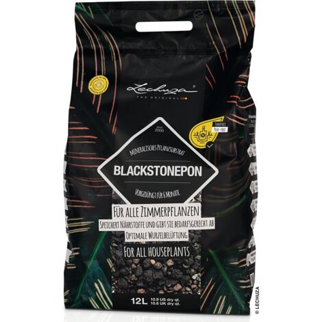LECHUZA® Zubehör BLACKSTONEPON für alle Zimmerpflanzen 12 Liter