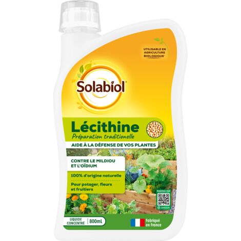 Lécithine - Contre Mildiou & Odïum - Composition 100% D'origine Naturelle - 800ml