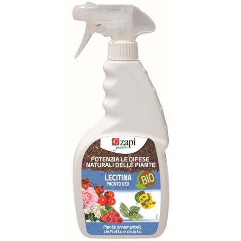 LECITINA DI SOIA fungicida BIOLOGICO spray PIANTE ticchiolatura OIDIO 500ml Zapi