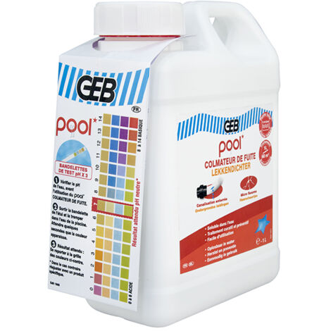 GEB Leckage-Kolorierer für Schwimmbäder, 1 Liter