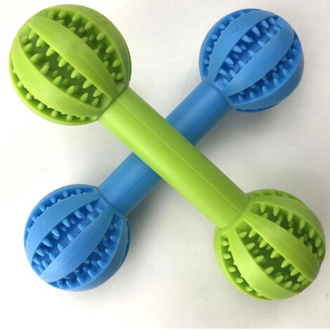 Leckendes Ladegerät für Haustiere, Hundespielzeug, elastischer Gummiball, Futter- und Kauspielzeug, Kaustab, Zahnbürste, Farbe wird zufällig ausgewählt