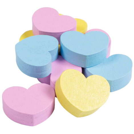 Leckerlis aus Holz Hearts: Taglia unica, giallo e rosa e acquamarina