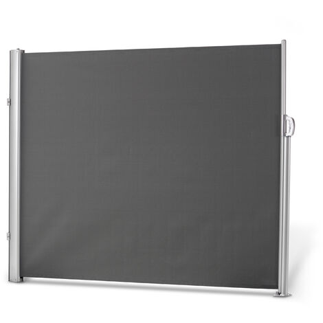 Leco ausziehbare Seitenmarkise, Aluminium-Stahlrohr-Mix, anthrazit, 160 x 300 cm (H x L)