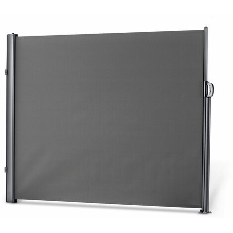 Leco ausziehbare Seitenmarkise, Aluminium-Stahlrohr-Mix, anthrazit, 160 x 300 cm (H x L)