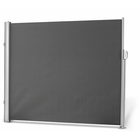 Leco ausziehbare Seitenmarkise, Aluminium-Stahlrohr-Mix, anthrazit, 180 x 300 cm (H x L)