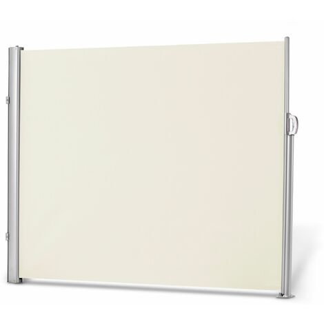 Leco ausziehbare Seitenmarkise, Aluminium-Stahlrohr-Mix, natur, 160 x 300 cm (H x L)