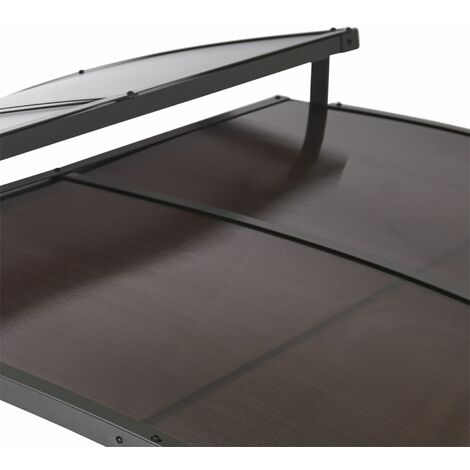 Leco Ersatz Polycarbonat-Dachplatten-Set für Profi-Grillpavillon XXL 2,75 x 1,65 m, grau-braun