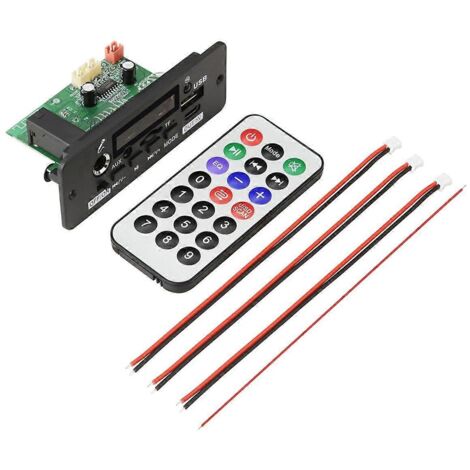 Lecteur amplificateur audio 2x25W, carte décodeur MP3 12V, enregistrement d'appels--