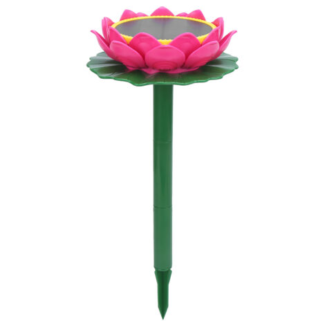 Lecteur Bouddha Lotus Rose Solaire Anti-pluie Machine à Chants Zombie