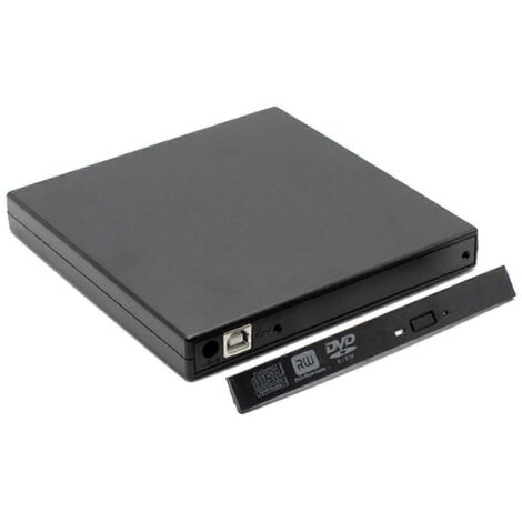 Lecteur CD/DVD externe, lecteur CD-RW externe mince et protégé USB 2.0