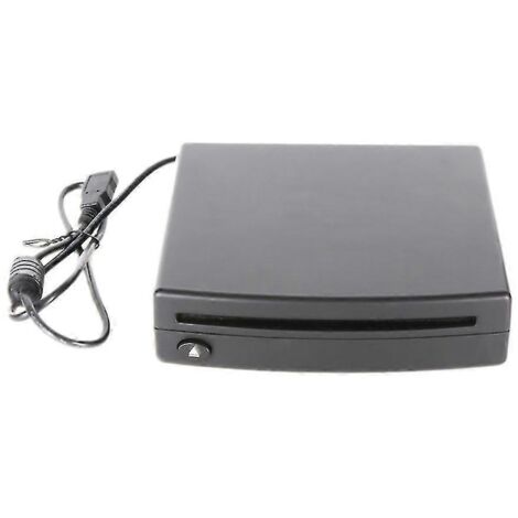 Lecteur CD externe fin pour voiture, compatible PC, TV LED/MP5, Android, GPS, alimentation USB universelle, Slo-B8 Noir