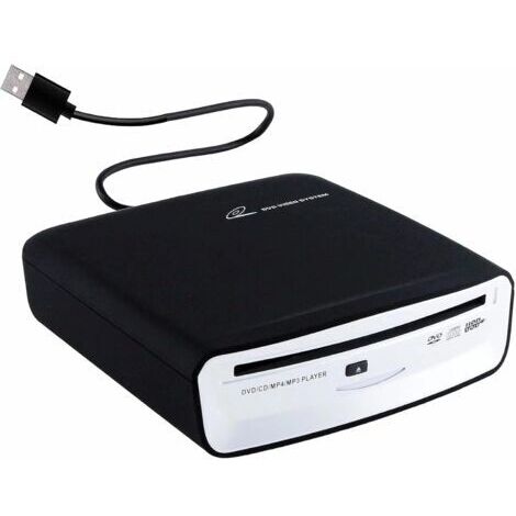 Lecteur CD externe universel pour voiture, lecteur CD USB externe pour véhicule, navigation Android - Plug and Play (version Android 4.4 et supérieure)