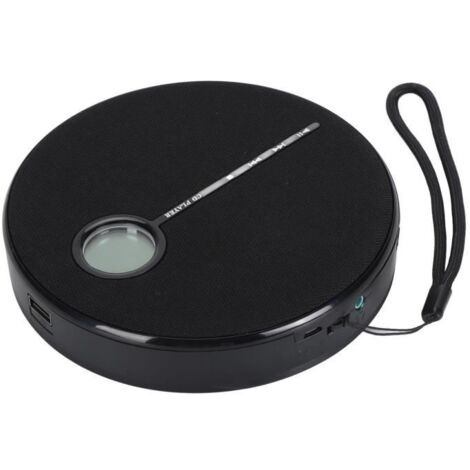 Lecteur CD, lecteur de musique CD portable Bluetooth 5.0 avec batterie rechargeable 2000 mAh, haut-parleur extérieur pour voiture