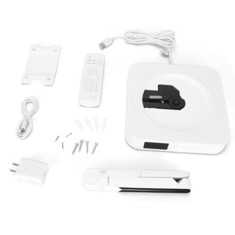 Lecteur CD mural KC809 avec Bluetooth, écran LED et télécommande, joueur de musique portable
