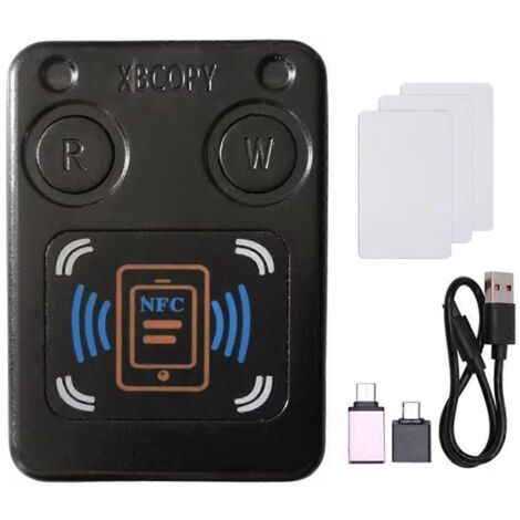 Lecteur/copieur de cartes à puce NFC RFID + carte 3XUID