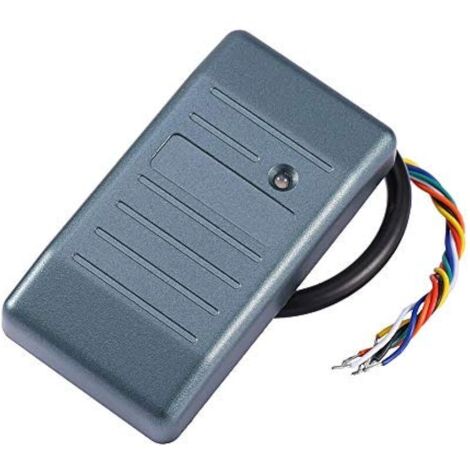 Lecteur de Carte d'identité RFID EM, Lecteur de Contrôle d'accès sans Contrôle d'accès RFID 125 kHz pour Carte d'identité 125 kHz Wiegand 26 Etanche