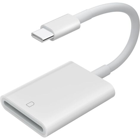 Lecteur de carte SD USB C – Adaptateur USB 3.0 haute vitesse – Compatible iPhone 15 Pro Max, iPad Pro, MacBook Pro/Air – Transfert rapide de fichiers