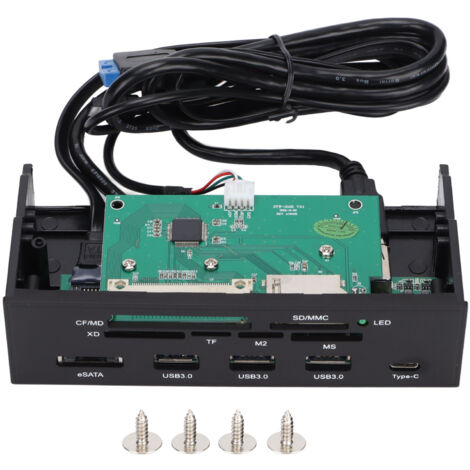 Lecteur de carte USB 3.0 avec indicateur lumineux, plug and play, dock d'extension jusqu'à 3 Go/s