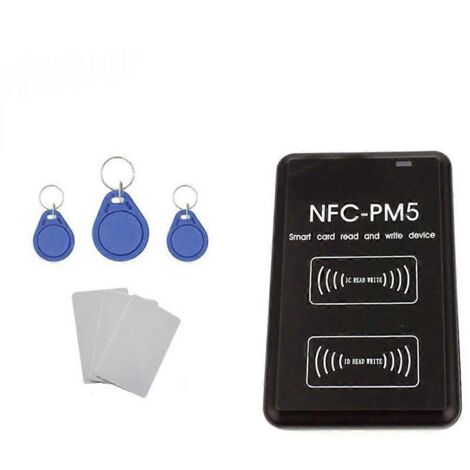 Lecteur de cartes à puce NFC, graveur, copieur, duplicateur portable, programmateur - 3 cartes, 3 boucles