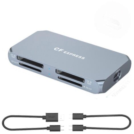 Lecteur de cartes CFexpress Type B/XQD/SD4.0 4 en 1 haute vitesse 10 Gbit/s